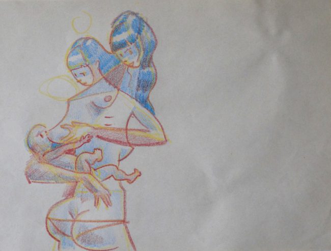 Adam Stech – Kojící Maya I / Breastfeeding Maya I