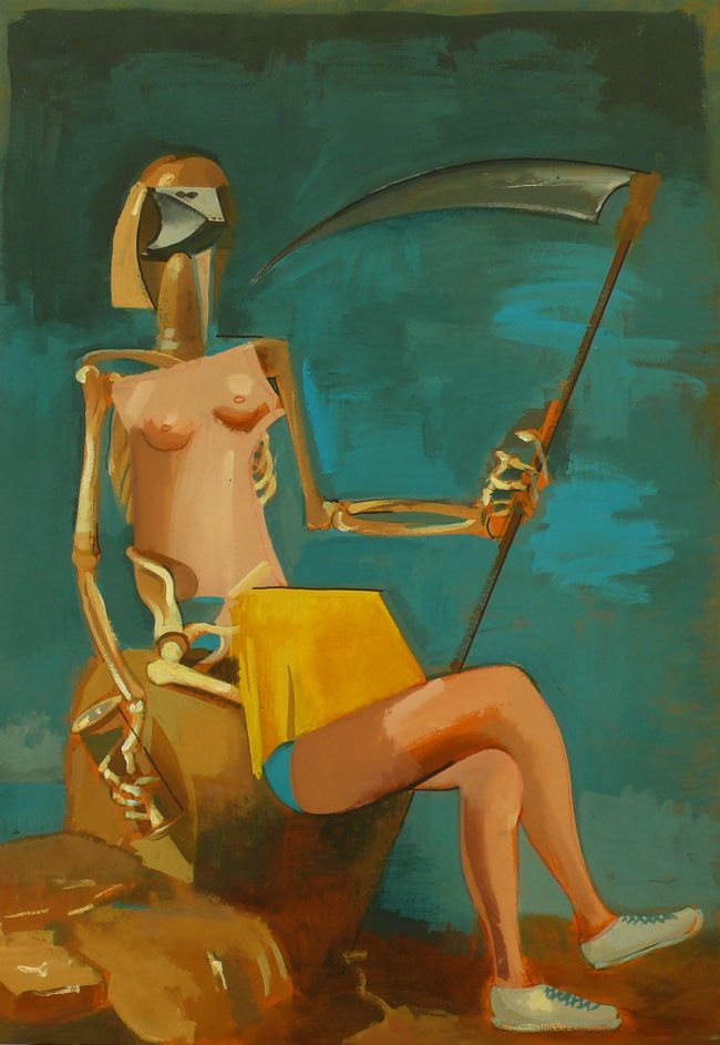 Adam Stech – Figura s kosou / Figure with a scythe