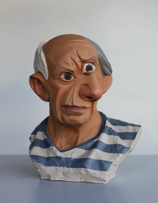 Adam Stech – polychromed bronze Picasso